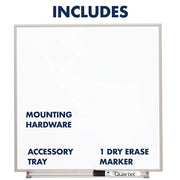 Quartet 1 / 23"W x 23"H / Silver Dry Erase Boards
