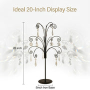 Hohiya Ornament Display Stand, 20 Inch Metal Tree Holder, Black