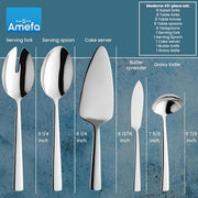 Amefa Moderno / 3.35" H x 9.84" L x 4.5" W / Casual Flatware Sets