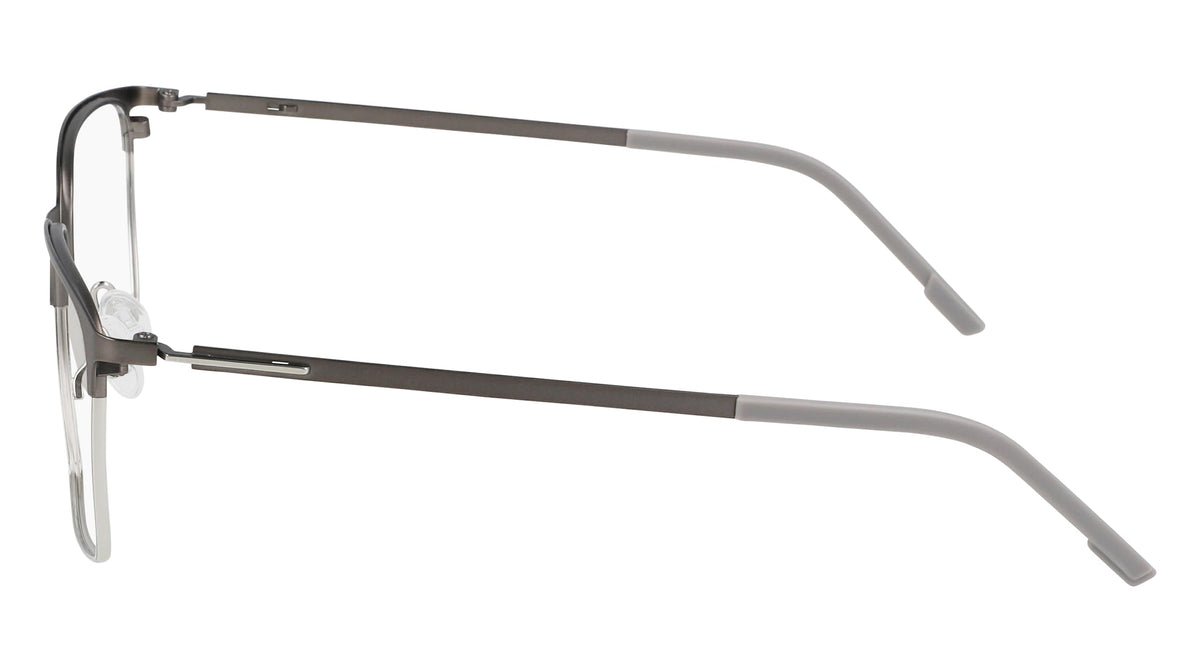 Eyeglasses E 1140 072 Matte Gunmetal/Silver by Flexon – 54/20/145, Matte Gunmetal/Silver, Model E1140