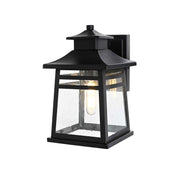 Bambrey One Light Outdoor Wall Sconce Black by Lighting Design – Iron, Black, Model OD352W12BK