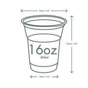 Vegware 16oz / Cup / Clear Cups