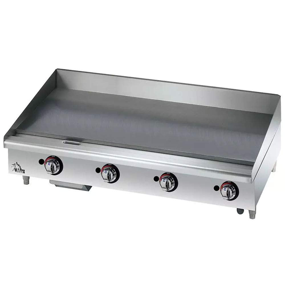 Star Commercial Griddle - Gas by Star Micronics – 48"W, Stainless Steel, Model 648TF