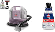 Little Green Mini Portable Carpet and Upholstery Deep Cleaner, Limited Edition Color Dusk Pink, 4075L + Bissell Professional Spot and Stain + Oxy Portable Machine Formula