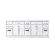 Elegant Kitchen and Bath Alden 84" Double Bathroom Vanity in White by Elegant Lighting – 84" W x 35" H x 22" D, Wood, White, Model VF29784DWH