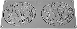 Pavoni GG072 Gourmand Silicone Mold for Making 2 Thin Edible Birds-on-a-Branch Decorations 5.51 Inch Diameter x 0.08 Inch High