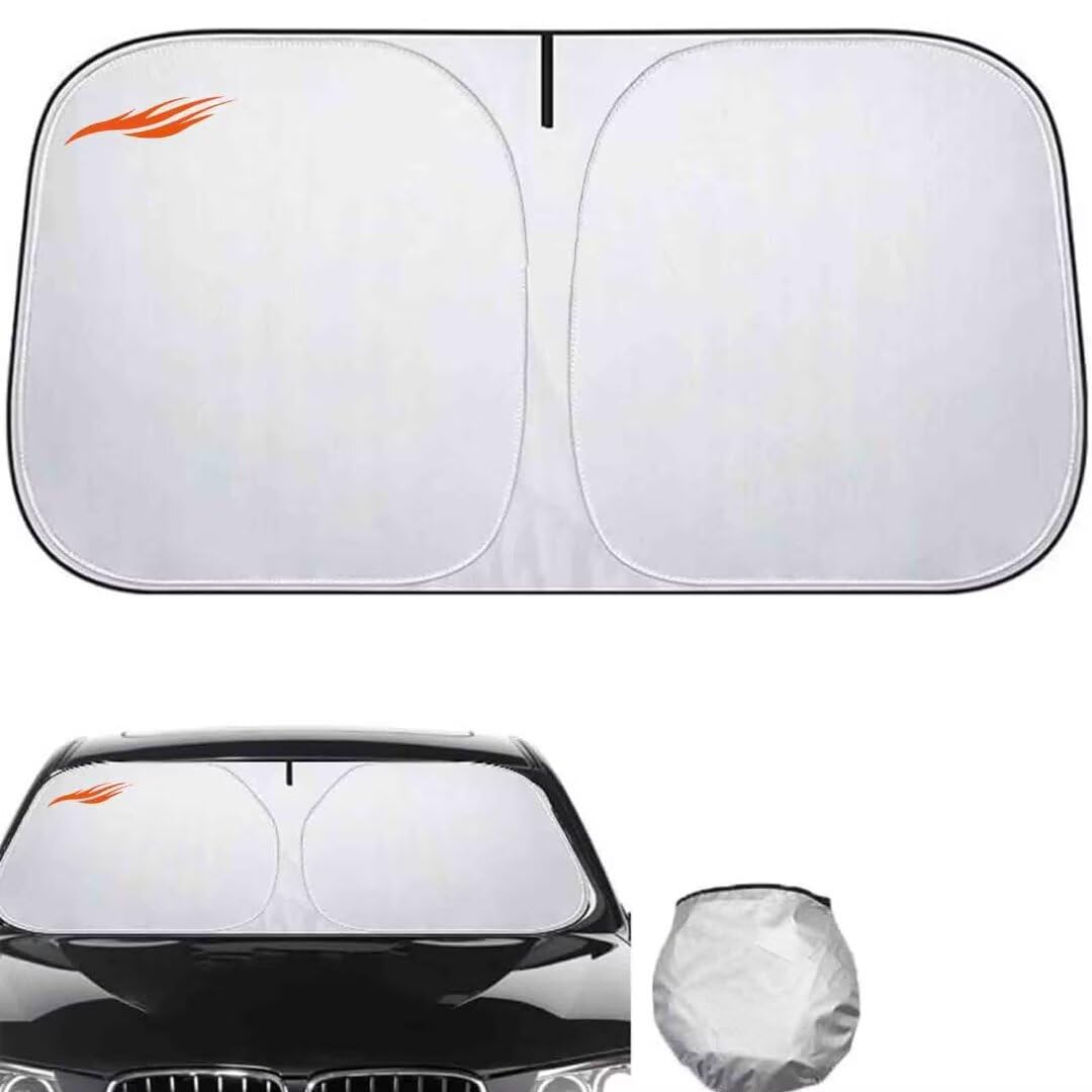 Sun Visor for car windscreen Compatible with BMW M4 CSL 2022-2024，Sun Protection Foldable （Silver） by generic – Compatible with M4 CSL 2022-2024, Model windscreen sun shade