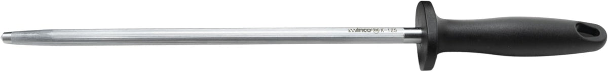 Winco 12" Stainless Steel Sharpening Steel, Straight