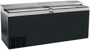Krowne BC72-BG - 72" Black Vinyl Slide Top Bottle Cooler