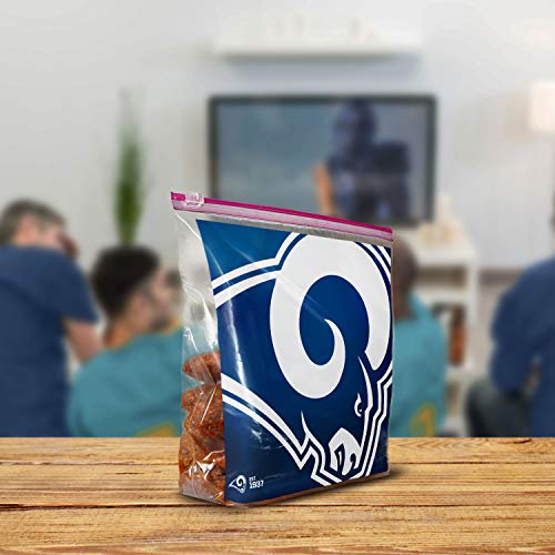 Ziploc Los Angeles Rams / 20 Count (Pack of 1) / 1.0 gallons Food Storage Bags