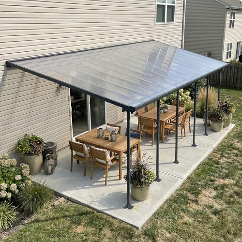 Palram Gray / 10' x 30' / Garden Awnings