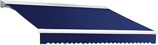 Awntech Retractable Awning Manual 18'W x 10'D x 10" H Navy
