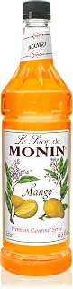 Monin Mango Syrup for Drinks - 1 liter / 33.8 fl oz
