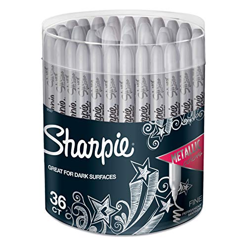 Sharpie 36 Count (Pack of 1) / 36-count - Silver Can / Silver Permanent Markers