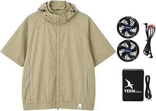 Tomahawk Power Tern Men's Fan-Cooled Shirt Nylon Polyester for Construction, Hiking, Fishing, Event Staff, Outdoor Work