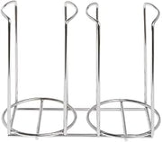 HUBERT Wire Two Cup/Lid Holder - Chrome