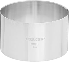 Mercer Culinary Steel Ring Mold Chef, 3 Inch x 1.75 Inch, Stainless