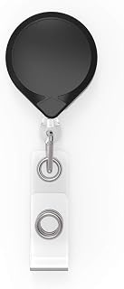 KEY-BAK Mini-BAK Retractable Badge Holder with 36" Nylon Cord, Steel Belt Clip
