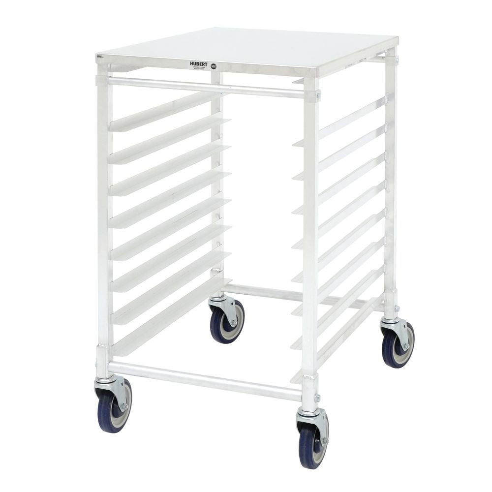 Commercial Knocked Down 20-Tier Aluminum End Load Nesting NSF Bun/Sheet Pan Rack | Bakeries by HUBERT – 20-Tier Knockdown Nesting, Aluminum, Silver, Model ASPR-20N-KD