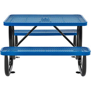 Global Industrial Blue / 48" L x 62" W x 29.5" H / Industrial Picnic Tables