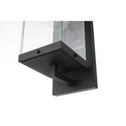 Keaton One Light Outdoor Wall Sconce Black by Lighting Design – Iron, Black, Model OD409W17BK