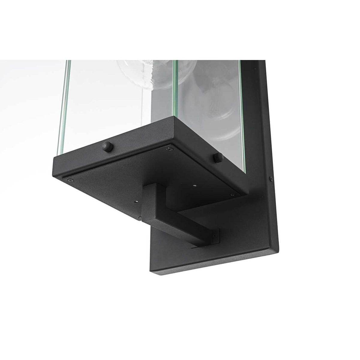 Keaton One Light Outdoor Wall Sconce Black by Lighting Design – Iron, Black, Model OD409W17BK