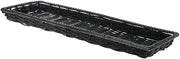 HUBERT Wicker Storage Basket Black Plastic - 9" L x 26" W x 1" H