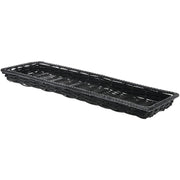Wicker Storage Basket Black Plastic - 9" L x 26" W x 1" H by HUBERT – 9"L x 26"W x 2"H, 234.0 cubic_inches, Plastic, Black, Model K428-FT BLK