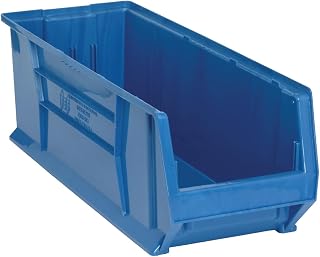QUANTUM STORAGE SYSTEMS K-QUS973BL-1 Plastic Storage Stacking Hulk Container, 29-7/8 inch x 11 inch x 10 inch, Blue