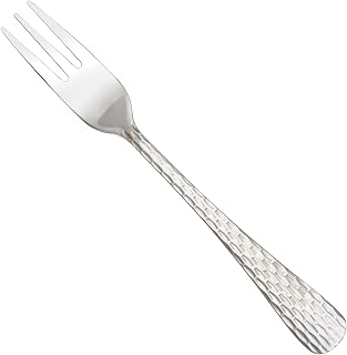 Winco Caspian Stainless Steel Oyster Fork (Set of 12) | Medium-weight for comfort, Restaurant service, Great for Oysters, Shellfish, Seafood and Table Service