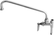 T&S Brass B-0156-05 Add-On Faucet with 12-Inch Nozzle, Lever Handle and 5-Inch Nipple