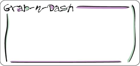 HUBERT White 12-Up Laser Labels Imprinted Grab-N-Dash - 3 1/2" L x 1 5/8" H, 780 per Pack