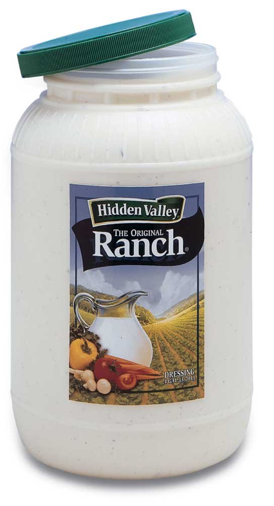 Hidden Valley Original Ranch Dressing by Ventura Foods – 1 Gallon, Pack of 4
