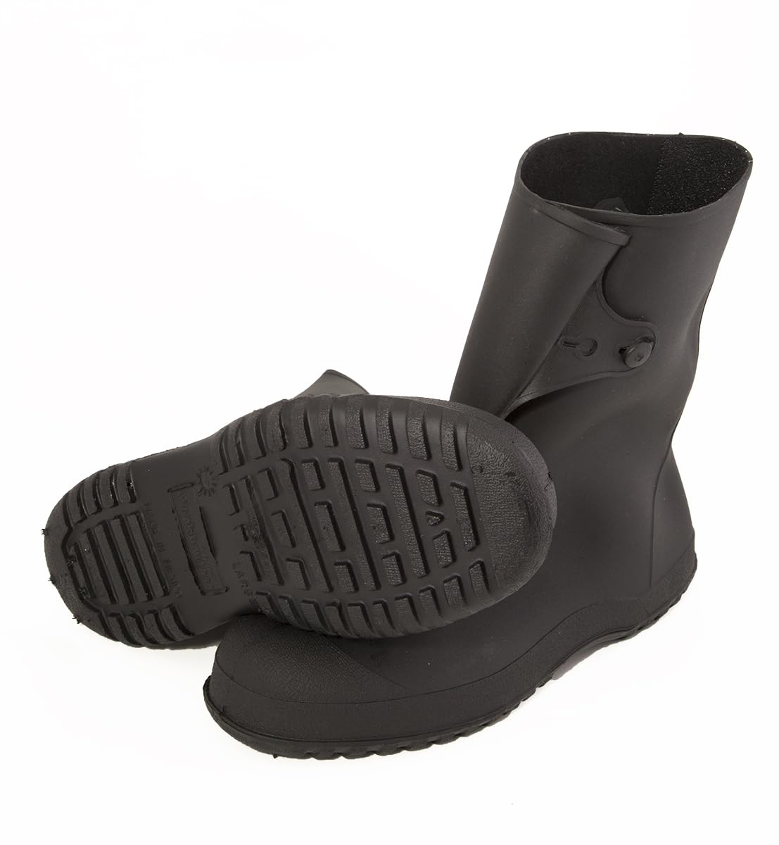 Workbrutes Rubber Overshoe by TINGLEY – 11-13, Polyvinyl Chloride, Black, Model 35121