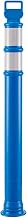 Global Industrial Portable Delineator Post w/ 3" Reflective Bands, 49"H, Blue