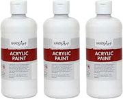 Handy Art Acrylic Paint, Blockout White, 16 oz. Bottle, Pack of 3 (RPC101005-3)