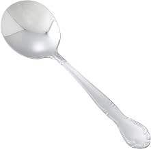 0024-04 - Elegance Mirror Bouillon Spoon, 18/0 Heavyweight