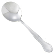 Elegance Mirror Bouillon Spoon by Winco – Stainless Steel, Silver, Model 0024-04
