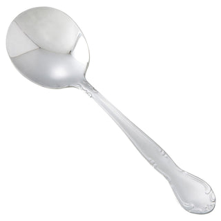 Elegance Mirror Bouillon Spoon by Winco – Stainless Steel, Silver, Model 0024-04