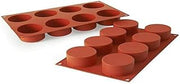 Silikomart 26.119.00.0065 SF 119 Shape Cylinders Silicone Mould Brick Red 3.5 x 17.5 x 31 cm