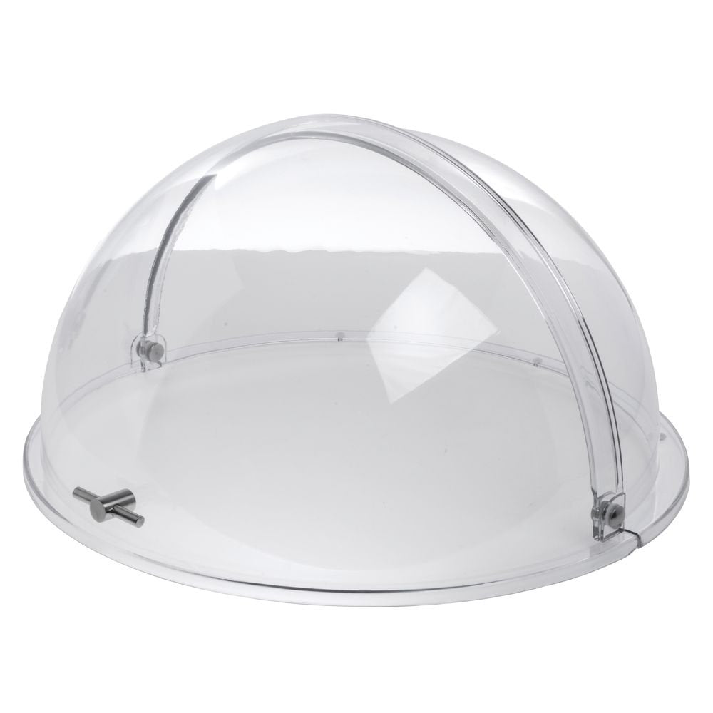 Round Chafer Cover Polycarbonate Rolltop - 18 3/4 Dia x 9 1/2 H by HUBERT – Large, Polycarbonate, Clear, Model PC-002