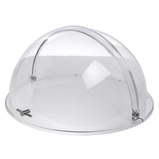 Round Chafer Cover Polycarbonate Rolltop - 18 3/4 Dia x 9 1/2 H by HUBERT – Large, Polycarbonate, Clear, Model PC-002