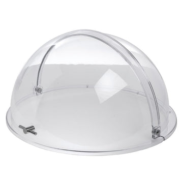 Round Chafer Cover Polycarbonate Rolltop - 18 3/4 Dia x 9 1/2 H by HUBERT – Large, Polycarbonate, Clear, Model PC-002