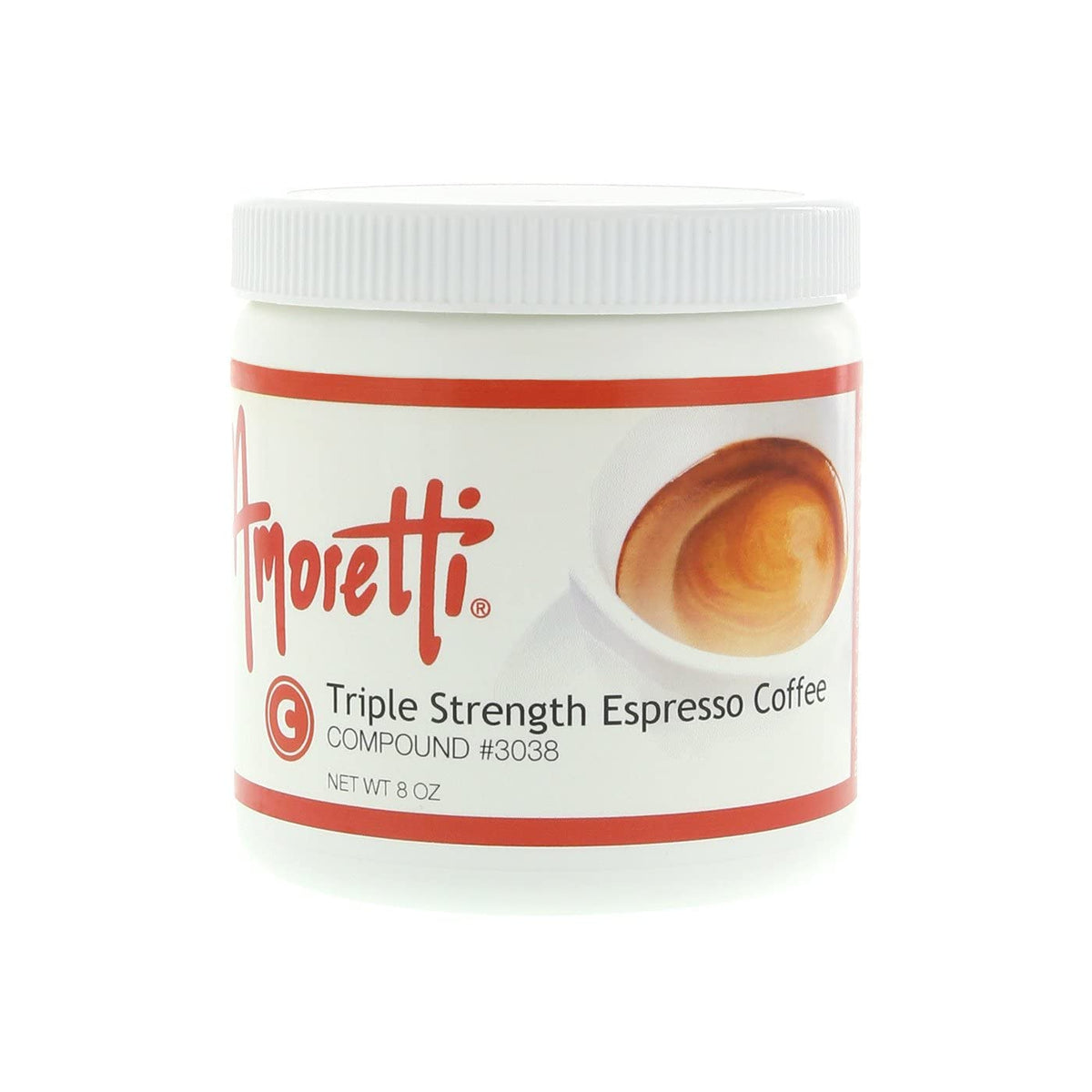 Triple Strength Espresso Coffee Compound 8 oz - Natural Flavors by Amoretti – 8 Ounce (Pack of 1)