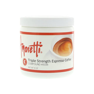 Triple Strength Espresso Coffee Compound 8 oz - Natural Flavors by Amoretti – 8 Ounce (Pack of 1)