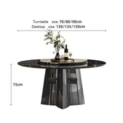 Mesa de Comedor Light Luxury Small Apartment Dining Table Round Home Mesa de Comedor(1.5m) by DIEYPOL – One Size, 1.5m, Model 5242