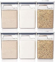 OXO Good Grips 12-Piece POP Container Bulk Set - 6 Count 4.4 Qt Containers, 6 Scoops
