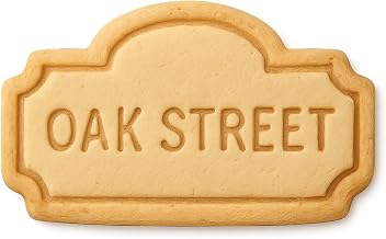 Misty Oak Street Cookie Cutter & Stamp, Fondant & Clay Cutter - 4x2.5"