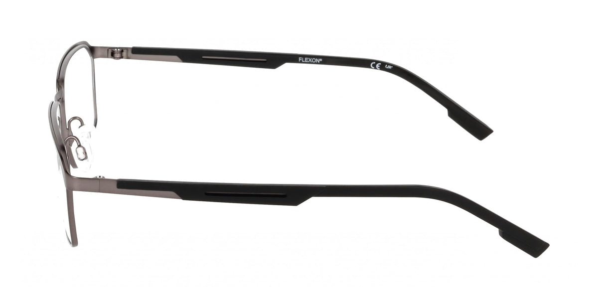 Eyeglasses E 1157 N 072 Satin Dark Gunmetal by Flexon – 55/16/145, Plastic, Satin Dark Gunmetal, Model FLEXON E1157 N