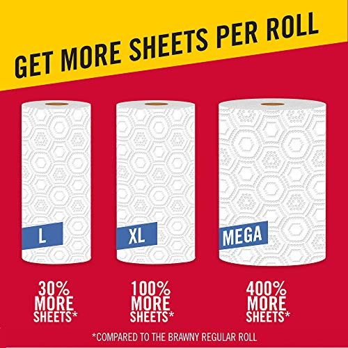 Brawny 1 / 1 Rolls (240 Sheets each) / White Paper Towels